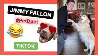 ✅😍Jimmy FALLON dancing with his dog 👉Tik Tok 👉IG Instagram 😍✅ [upl. by Lefton189]