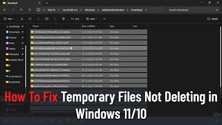 How To Fix Temporary Files Not Deleting in Windows 1110 Guide [upl. by Fairfield]