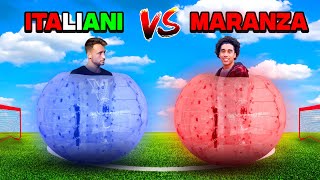 Italiani VS Maranza  BUBBLE FOOTBALL CHALLENGE ASSURDA [upl. by Nuahsal]