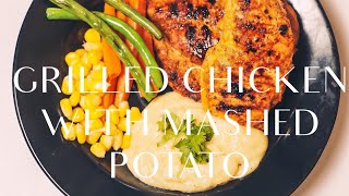 GRILLED CHICKEN WITH MASHED POTATOES [upl. by Wendolyn]