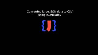 Convert large JSON data to CSV [upl. by Chapnick221]