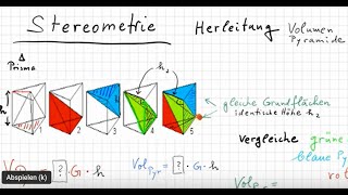 03 Stereo Herleitung Pyramidenvolumen [upl. by Mcevoy]