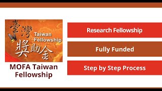 MOFA Taiwan Fellowship Fully Funded  For senior researcher  Study Abroad in Taiwan without IELTS [upl. by Torrie]