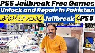 PS5 Jailbreak Free Games amp Repair in Lahore  Play games without jailbreak  PS5 Repair  Rja 500 [upl. by Farika291]