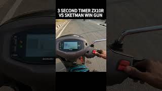 3 SECOND TIMER ZX10R VS SKETMAN WIN GUN 🔫 shorts youtubeshorts [upl. by Raman64]