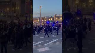 CORTEO ULTRAS NAPOLI a Barcellona che CARICA 🔥💙 [upl. by Catherine]