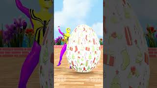 Spider Man Spider Girl Venom amp Captain Play a Funny Egg Smashing Game spiderman egg gta [upl. by Dougy20]