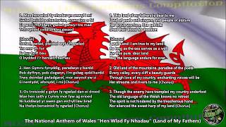 Wales National Anthem with music orchestra vocal chorale and lyrics Welsh wEnglish Translation [upl. by Phenice]