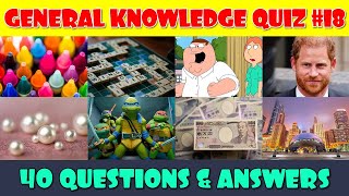 General Knowledge Trivia Quiz Part 18 [upl. by Shenan664]