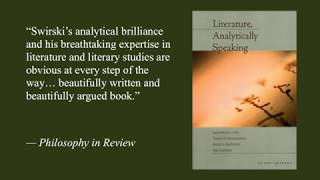 Peter Swirski  Literature Analytically Speaking [upl. by Mohl]