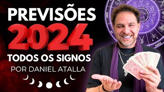 PREVISÕES 2024 PARA TODOS OS SIGNOS  DANIEL ATALLA [upl. by Ynnek]