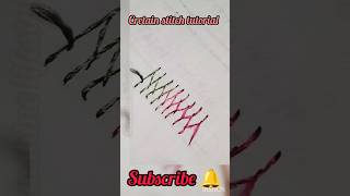 cretain stitch tutorial basicembroiderystitches sunshinelifestyle handembroiderytutorial [upl. by Yeslrahc]