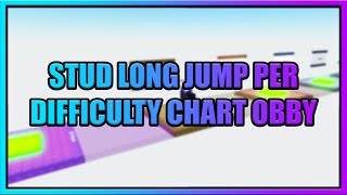 ROBLOX  Stud Long Jump Per Difficulty Chart Obby  All Stages 1135 [upl. by Jala998]