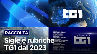 TG1  Raccolta sigle e rubriche dal 8 Ottobre 2023 [upl. by Nomal]