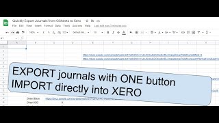 How to import journals into XERO [upl. by Leksehc210]