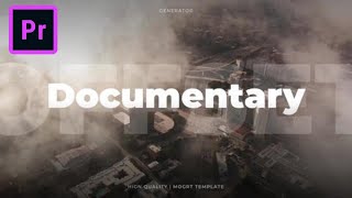 FREE Documentary Offset Transitions Template MOGRT for Adobe Premiere Pro  Tutorial [upl. by Neenwahs233]