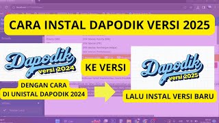 CARA INSTAL DAPODIK VERSI 2025 [upl. by Barbra]