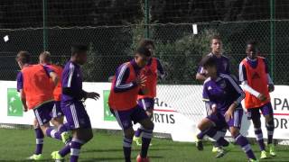 Sep 19 2015 Warmingup Anderlecht U16 Neerpede [upl. by Kliment198]