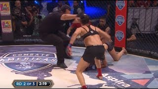 Top MMA Finishes and KOs Melissa Martínez vs Yajaira Romo  30Days30Finishes  CombateAmericas [upl. by Aurelia]