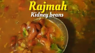 Cooking Healthy Kidney Beans Rajmah Curry At Home In Iron Pan Kadahi [upl. by Rhodie880]