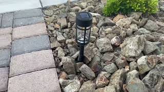 Review of Solar Pathway Lights 8 Pack [upl. by Aserej638]