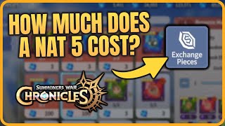 I GOT 6 NAT 5S FROM PIECE EXCHANGE  Was it worth using  Summoners War Chronicles [upl. by Nohtanoj]