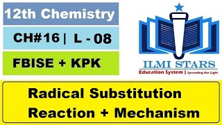 Radical Substitution Reaction Mechanism  Halogenation of Alkanes Class 12 Chemistry Chapter 16 [upl. by Horn]