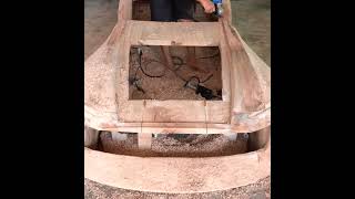 Builds Audi Skysphere woodcar wood woodcarving 32 [upl. by Nirual]