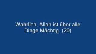 Quran  Sura 2  AlBaqara Die Kuh  Vers 1 bis 31  Deutsche Übersetzung [upl. by Dreher]