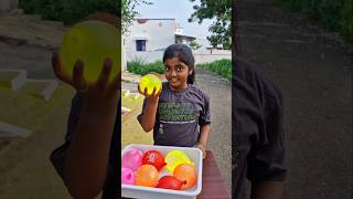 water balloon catching challange💧🎈TomampJerry 😁DiyaIshwarya shorts viralvideo [upl. by Odinevneib]