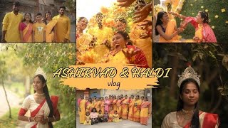 Ashirwad amp Haldi Vlog BongPosto  bongposto weddingvlog gayeholud [upl. by Alrac213]