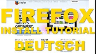 TUTORIAL FIREFOX  GERMAN  ANLEITUNG  SCHRITT FÜR SCHRITT  EINSTEIGER [upl. by Naesyar]