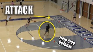 Improve Your Layups With this Challenging Basketball Drill  1 on 1 At The Rim [upl. by Lesak]