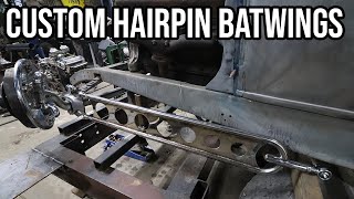 Building Custom Hairpin Batwings For My 1931 Ford Model A Roadster [upl. by Tihor]