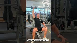 Single arm seated shoulder press [upl. by Adnorehs]