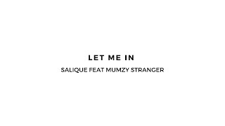 Salique feat Mumzy Stranger  Let Me In [upl. by Ttegirb]