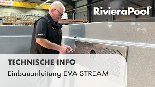 Poolbau🪛 Einbauanleitung quotEVAStreamquot  Gegenstromanlage  RivieraPool [upl. by Collete]