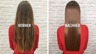 Mit diesen einfachen Mitteln wurden meine Haare glatt und seidig [upl. by Kcirdneh97]