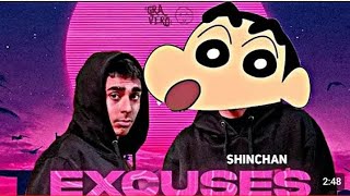 Excuses Shinchan Version  Excuse Shinchan  Ap Dhillon  Excuses Song  Excuses Shinchan Song ❣️ [upl. by Jehiah]