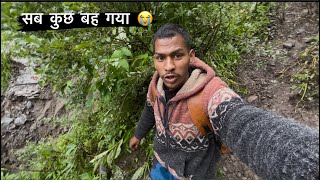 केदारनाथ में 2024 की बाढ़ ने सब कुछ तवाह कर लिया 😭 😭Live video  kedarnathcloudburst [upl. by Leirej]