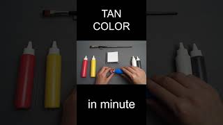 How to make Tan color for painting in minute shorts [upl. by Reehsab293]