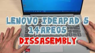 Lenovo IdeaPad 14 Disassembly 14ARE05 RAM SSD Upgrade [upl. by Royall614]