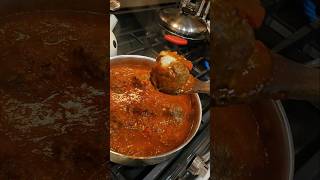 Spaghetti amp Mozzarella Stuffed Meatballs 🍝♨️ viralvideo viralshorts yt spaghetti cheese meat [upl. by Naedan]