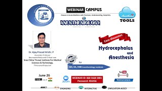 Hydrocephalus case discussion Anesthesia for supratentorial tumours  Dr Ajay  Webinar CAMPUS [upl. by Bruning330]