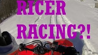 RICER TRYING TO RACE ME  ATV MotoVlog [upl. by Dihsar762]