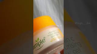 Simple Protect N Glow Vitamin C Moisturising Glow Gel ☀️ goviral trendingreels [upl. by Norha703]