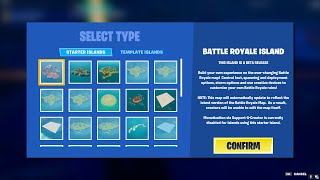 HOW TO GET THE FORTNITE BATTLE ROYALE MAP IN CREATIVE [upl. by Chasse641]