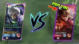 I met pro Yin he destroyed me totally 💀  Mobile Legends [upl. by Mezoff]