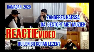 REACTIEVIDEO ZANGERES HAFSSA DA GESTOPT MET MUZIEK [upl. by Lesab663]