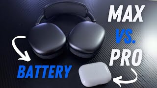 My Experience AirPods Max vs AirPods Pro  Battery Comparison amp Short Review [upl. by Melentha]